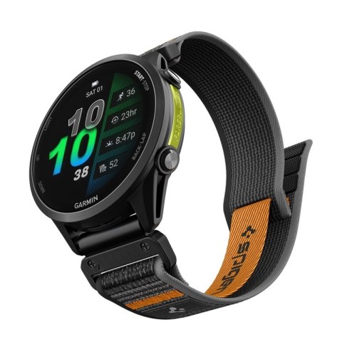 Spigen Athlex Air - Pasek do Garmin QuickFit 22 mm (Active Black / Orange)