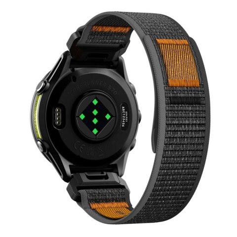 Spigen Athlex Air - Pasek do Garmin QuickFit 22 mm (Active Black / Orange)