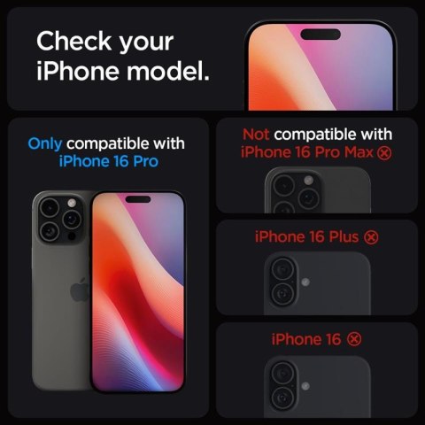 Spigen GLAS.TR EZ FIT 2-Pack - Szkło hartowane do iPhone 16 Pro / 17 / 17 Pro 2 szt