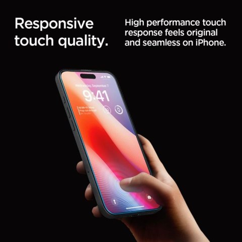 Spigen GLAS.TR EZ FIT 2-Pack - Szkło hartowane do iPhone 16 Pro / 17 / 17 Pro 2 szt
