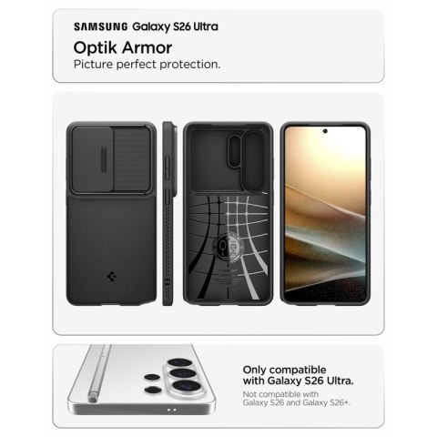 Spigen Optik Armor - Etui do Samsung Galaxy S26 Ultra (Black)