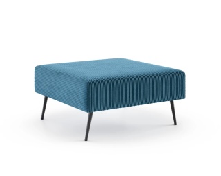 Pufa tapicerowana MIRANO do narożnika modułowego, tkanina sztruks - 80x80 - SZTRUKS - Granat