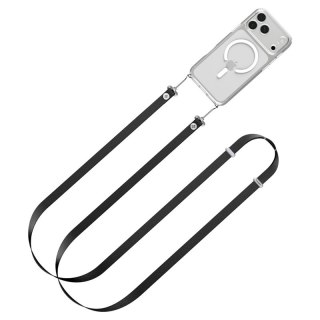 Spigen DA30L Lanyard Strap Crossbody - Uniwersalny pasek / smycz do telefonu (Czarny)