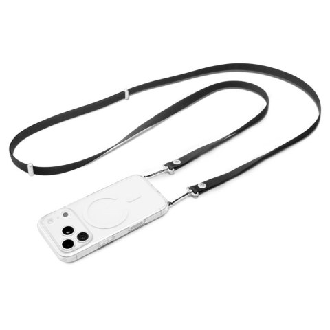 Spigen DA30L Lanyard Strap Crossbody - Uniwersalny pasek / smycz do telefonu (Czarny)