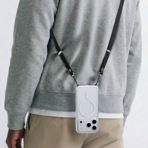 Spigen DA30L Lanyard Strap Crossbody - Uniwersalny pasek / smycz do telefonu (Czarny)