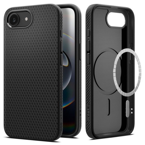 Spigen Liquid Air Mag MagSafe - Etui do iPhone 17e / 16e (Matte Black)