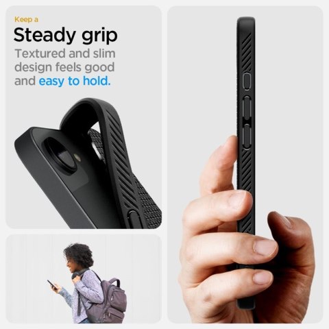 Spigen Liquid Air Mag MagSafe - Etui do iPhone 17e / 16e (Matte Black)