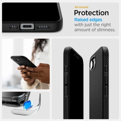 Spigen Liquid Air Mag MagSafe - Etui do iPhone 17e / 16e (Matte Black)