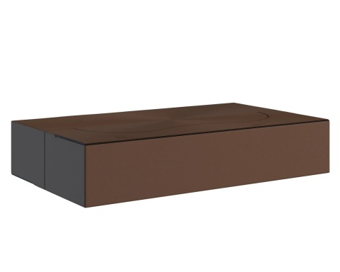 Sofa TWIST GARDEN sofa ogrodowa 3-osobowa, 120x200 cm, rozkładana do spania, 120x200 - TKANINA WODNOODPORNA Brązowa