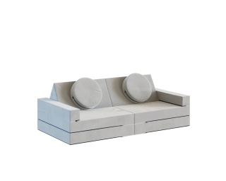 Sofa VARIANT wymiary: 160x80x60 cm - 160x160 - SZTRUKS - Szary
