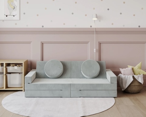 Sofa VARIANT wymiary: 160x80x60 cm - 160x160 - SZTRUKS - Turkus