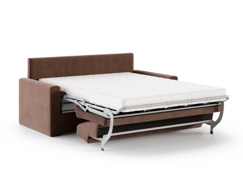 Uniwersalna Sofa z materacem VIBO wymiary 185x92x83 cm  SZTRUKS Brąz