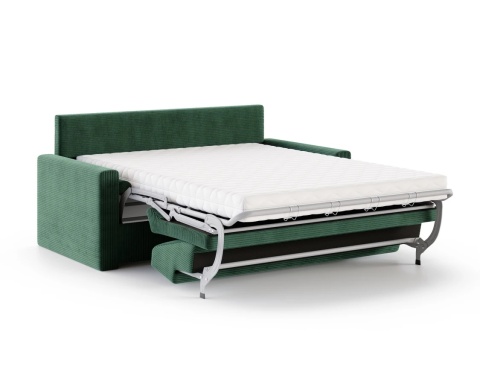 Uniwersalna Sofa z materacem VIBO wymiary 185x92x83 cm SZTRUKS Zeleń
