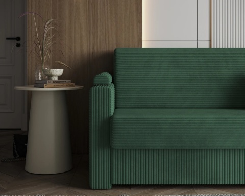 Uniwersalna Sofa z materacem VIBO wymiary 185x92x83 cm SZTRUKS Zeleń