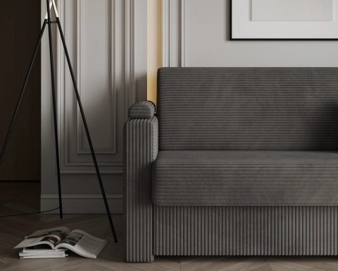 Sofa VIBO wymiary: 185x92x83 cm - 185x92 - SZTRUKS - Grafit