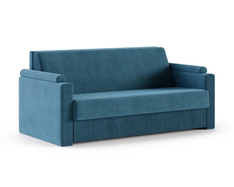 Uniwersalna Sofa z materacem VIBO wymiary 185x92x83 cm  SZTRUKS Granat