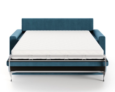 Uniwersalna Sofa z materacem VIBO wymiary 185x92x83 cm  SZTRUKS Granat
