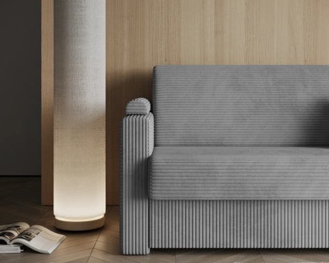 Sofa VIBO wymiary: 185x92x83 cm - 185x92 - SZTRUKS - Szary