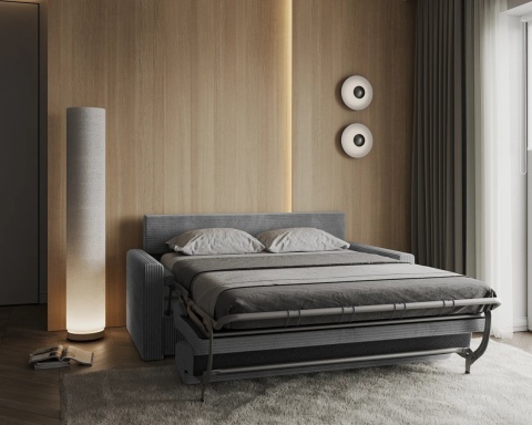 Sofa VIBO wymiary: 185x92x83 cm - 185x92 - SZTRUKS - Szary