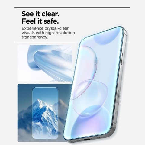 Spigen Glas.tR AlignMaster Slim 3-Pack - Szkło hartowane do Apple iPhone 17 Pro (3 sztuki)