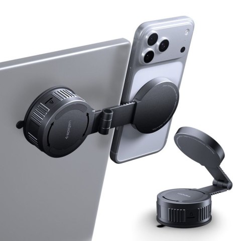 Spigen MFT35-1 Magnetic Dashboard & Windshield & Screen Car Mount - Magnetyczny uchwyt samochodowy MagSafe (Black)