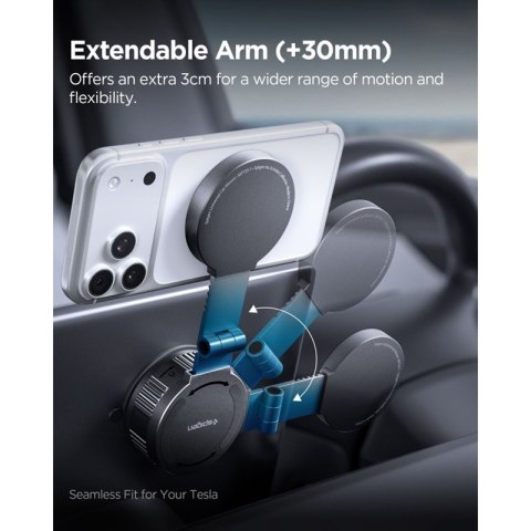 Spigen MFT35-1 Magnetic Dashboard & Windshield & Screen Car Mount - Magnetyczny uchwyt samochodowy MagSafe (Black)