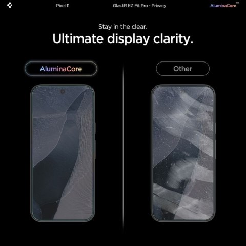 Spigen Glas.tR EZ Fit Pro AC Privacy 2-Pack - Hartowane szkło prywatyzujące do Google Pixel 10 / 11 (2 szt)