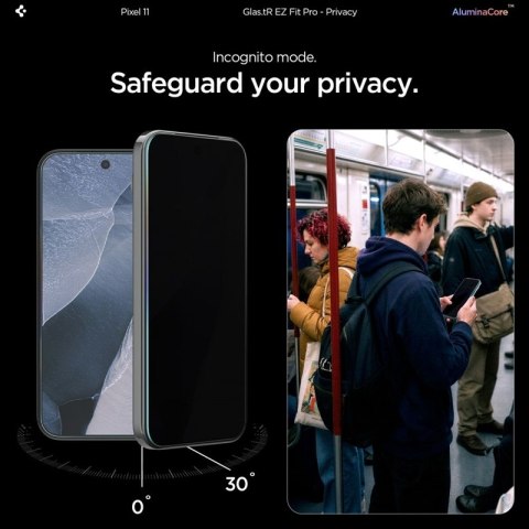 Spigen Glas.tR EZ Fit Pro AC Privacy 2-Pack - Hartowane szkło prywatyzujące do Google Pixel 10 / 11 (2 szt)