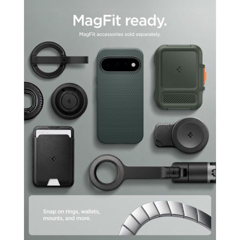 Spigen Liquid Air Mag MagSafe - Etui do Google Pixel 11 (Abyss Green)