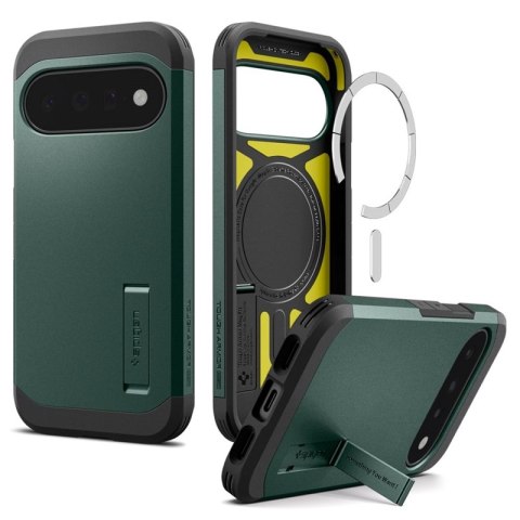 Spigen Tough Armor Mag MagSafe - Etui do Google Pixel 11 (Abyss Green)