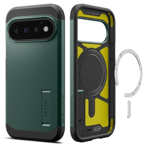 Spigen Tough Armor Mag MagSafe - Etui do Google Pixel 11 Pro (Abyss Green)