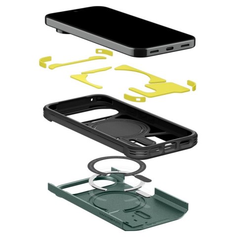 Spigen Tough Armor Mag MagSafe - Etui do Google Pixel 11 Pro (Abyss Green)