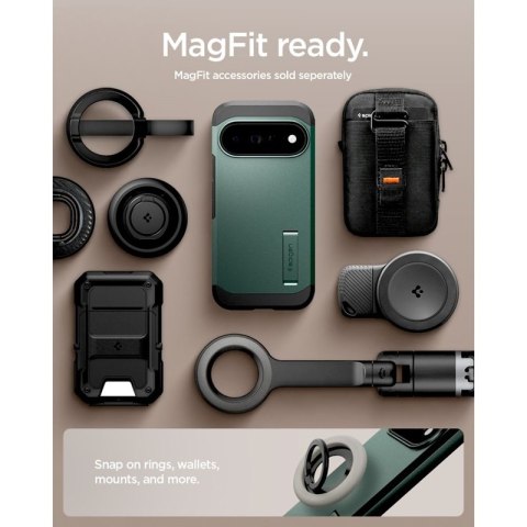 Spigen Tough Armor Mag MagSafe - Etui do Google Pixel 11 Pro (Abyss Green)
