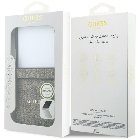 Guess 4G Classic MagSafe - Etui Samsung Galaxy Z Flip 8 (brązowy)