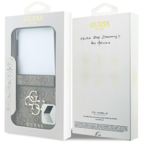 Guess Big 4G Logo - Etui Samsung Galaxy Z Flip 8 (brązowy)