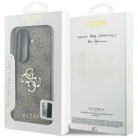 Guess Big 4G Logo - Etui Samsung Galaxy Z Fold 8 Ultra (brązowy)
