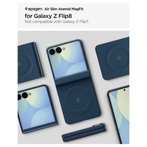Spigen AirSkin Aramid MagSafe - Etui do Samsung Galaxy Z Flip 8 (Navy)