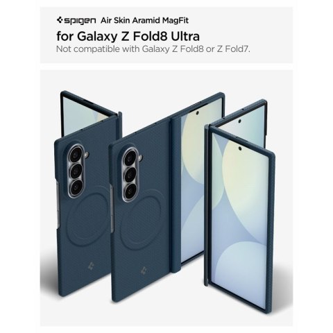 Spigen AirSkin Aramid MagSafe - Etui do Samsung Galaxy Z Fold 8 Ultra (Navy)