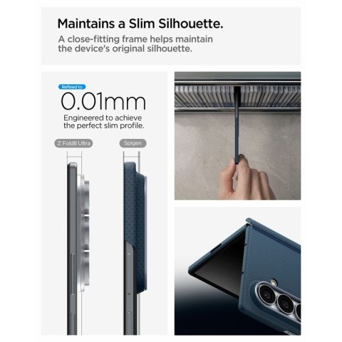 Spigen AirSkin Aramid MagSafe - Etui do Samsung Galaxy Z Fold 8 Ultra (Navy)