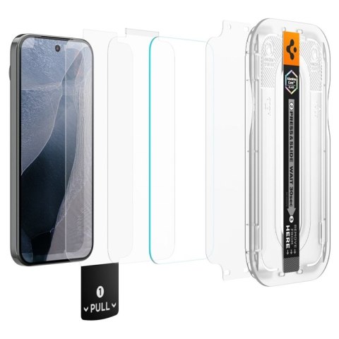 Spigen Glas.tR EZ Fit Pro AC 2-Pack - Szkło hartowane do Google Pixel 11 Pro XL (2 szt)
