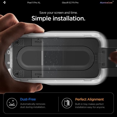 Spigen Glas.tR EZ Fit Pro AC 2-Pack - Szkło hartowane do Google Pixel 11 Pro XL (2 szt)