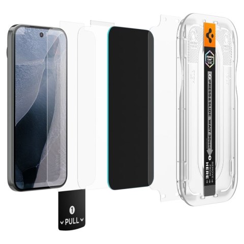 Spigen Glas.tR EZ Fit Pro AC Privacy 2-Pack - Hartowane szkło prywatyzujące do Google Pixel 9 / 9 Pro / 10 Pro / 11 Pro (2 szt)