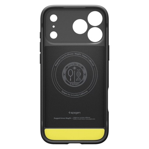 Spigen Rugged Armor Mag MagSafe - Etui do iPhone 17 Pro Max (Matte Black)