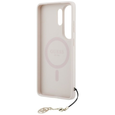 Guess 4G Classic Logo Charm MagSafe - Etui Samsung Galaxy S26 Ultra (różowy)