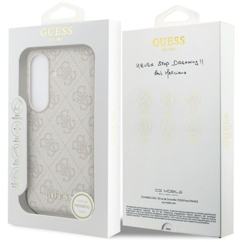 Guess 4G Classic Logo Charm MagSafe - Etui Samsung Galaxy S26 (różowy)