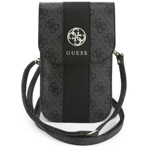 Guess 4G & Classic Logos Stripe Strap - Torebka na telefon (czarny)