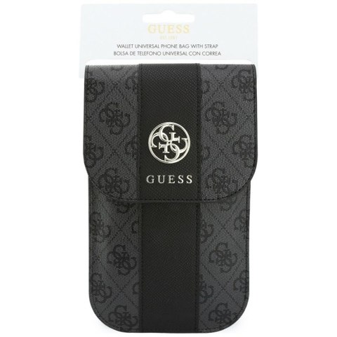 Guess 4G & Classic Logos Stripe Strap - Torebka na telefon (czarny)