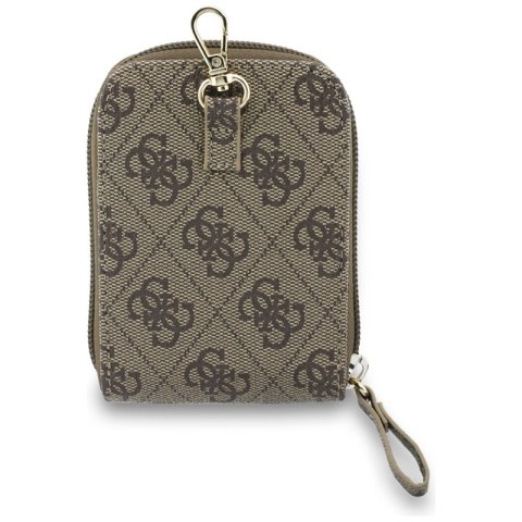 Guess 4G Metal Logo Universal Crossbody Phone Strap Small Purse - Smycz / pasek na ramię z portfelem do telefonu (brązowy)