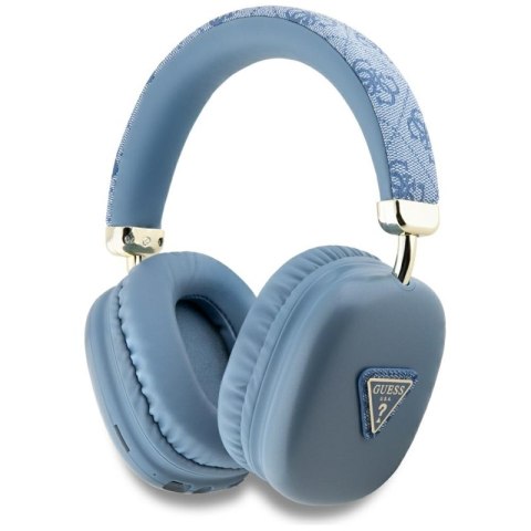 Guess 4G Triangle Logo - Bezprzewodowe słuchawki nauszne Bluetooth V5.3 (niebieski)