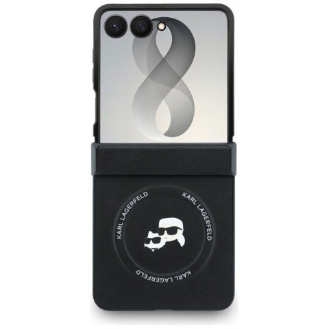 Karl Lagerfeld Karl & Choupette Pins MagSafe - Etui Samsung Galaxy Z Flip 8 (czarny)